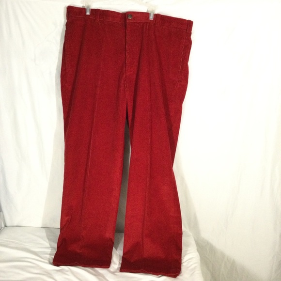 Brooks Brothers Flat Front Red Corduroy Pants 38 - Picture 2 of 14